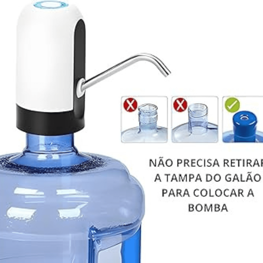 Bomba D'Água Portátil Bebedouro Recarregável USB